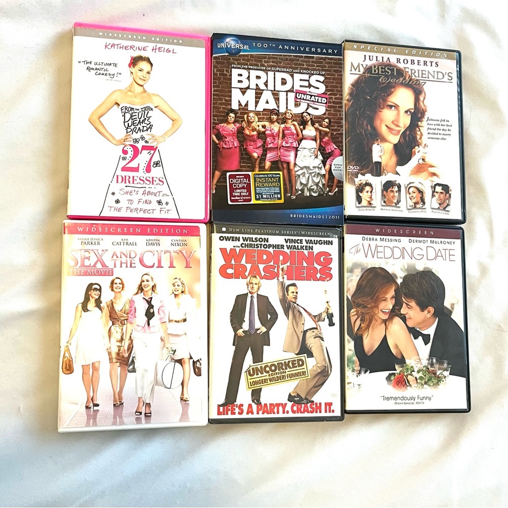 Wedding Movie Set of 6 DVDs!